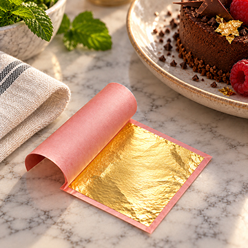 Edible gold leaf book