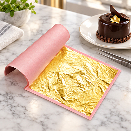 Edible gold leaf book