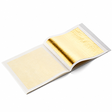 23KT Edible Gold Leaf book - 25 lvs. - 3 3/8" sq.