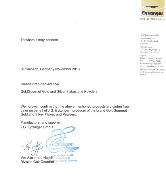 Gluten-Free certification