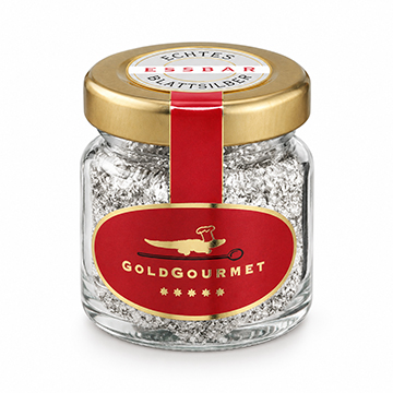 Pure Edible Silver Flake - 1 gram container